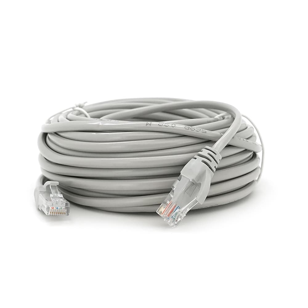 Патч-корд литий RITAR, CCA, UTP, RJ45, Cat.5e, 10m, сірий Q250