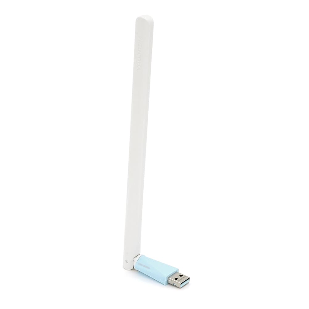 Бездротовий мережевий адаптер з антеною Wi-Fi-USB MERCURY MW150UH, 802.11bgn, 150MB, 2.4 GHz, WIN7 / XP / Vista / 2K / MAC / LINUX, BOX Q300