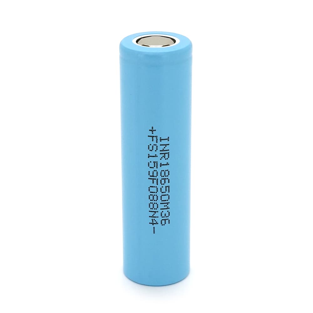 Акумулятор 18650 Li-Ion LG LGDBM361865 (LG M36), 3450mAh, 10A, 4.2/3.63/2.5V, Cyan, 2 шт в упаковці, ціна за 1 шт