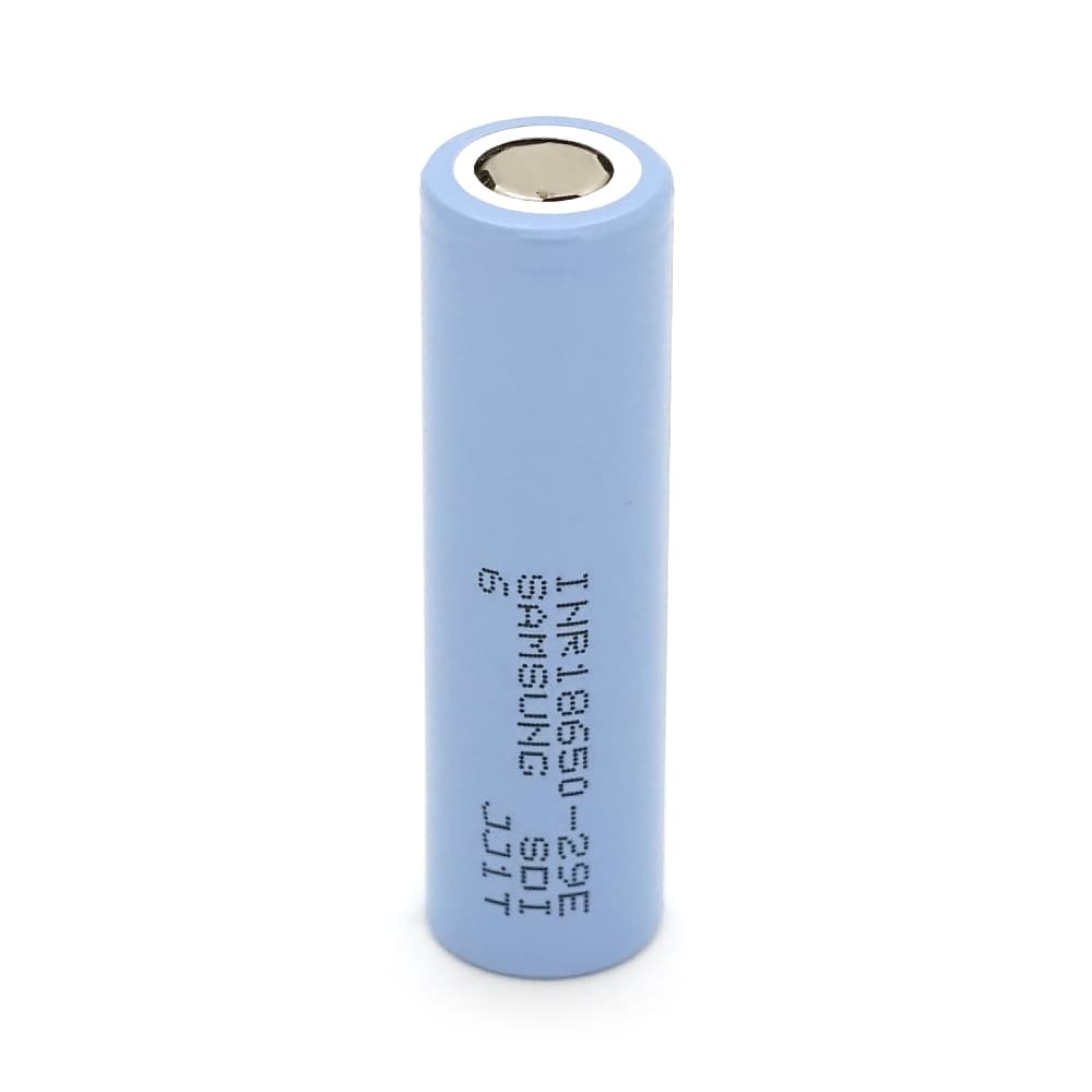 Акумулятор Li-Ion 18650 Samsung INR18650-29E (SDI-6), 2900mAh, 8.25A, 4.2/3.65/2.5V, BLUE, 2 шт в упаковці, ціна за 1 шт