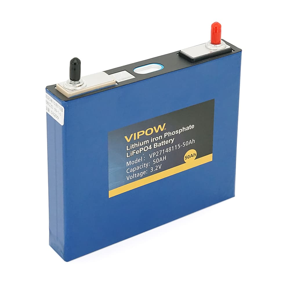 Осередок Vipow 3.2V 50AH для збирання LiFePo4 акумуляторів, (147 x 25 x 133) мм, Q8