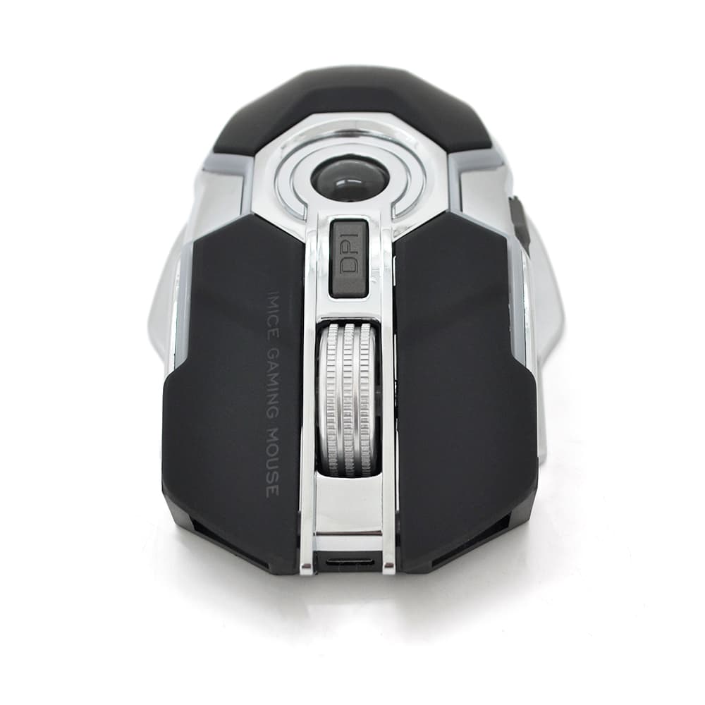 Миша бездротова iMICE G7, 6 кнопок, 800/1200/3200 DPI, 2.4Ghz 10м, Windows xp/Vista/Win7/8/10 Mac OS X, Rechargable, Black, COLOR BOX, Q60