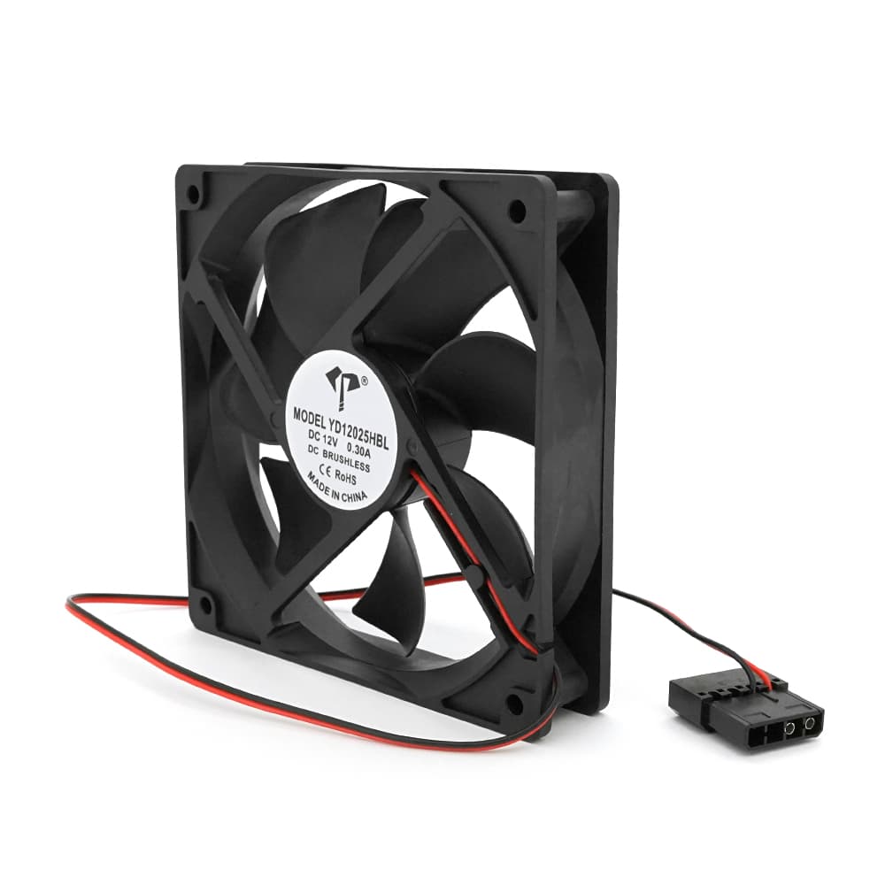 Кулер для охолодження серверних БП SUNON EEC0251B1-000U-G99, 120x120x25mm, RPM 2600±10%, 12V/0.3A, 2-pin MOLEX, Black