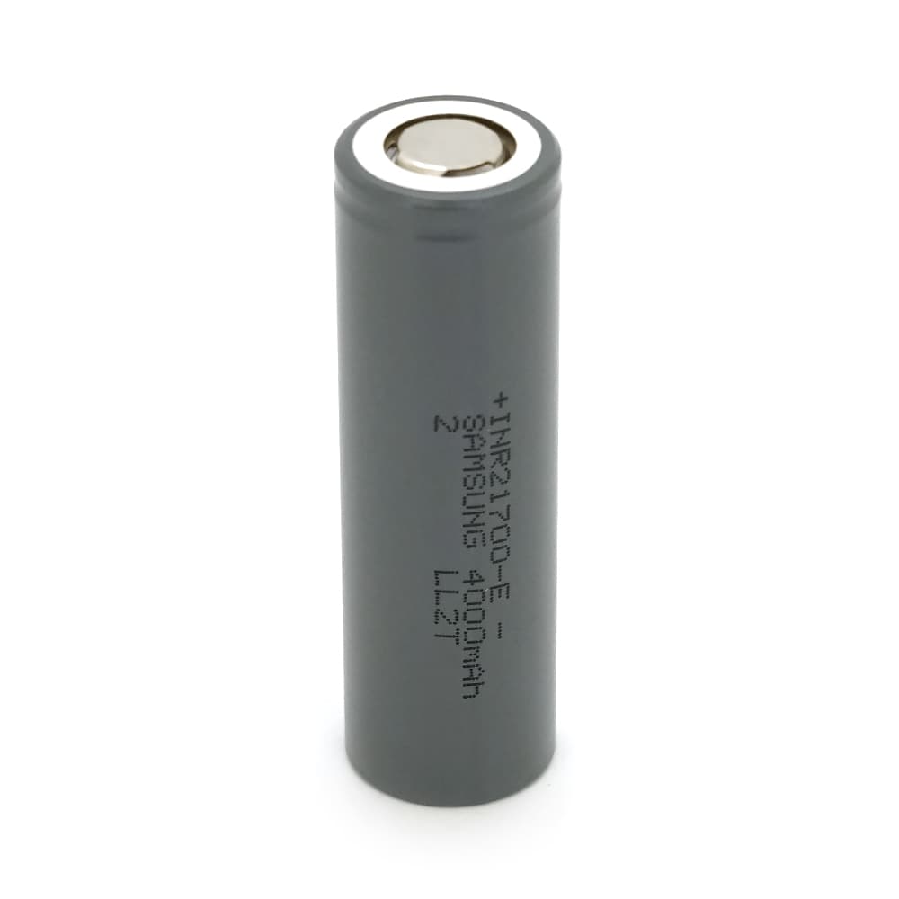 Акумулятор 21700 Li-Ion Samsung (For Tesla) INR21700E, 4000mAh-5C, 4.2/3.7/2.5V, Gray, 2 шт. в упаковці, ціна за 1 шт