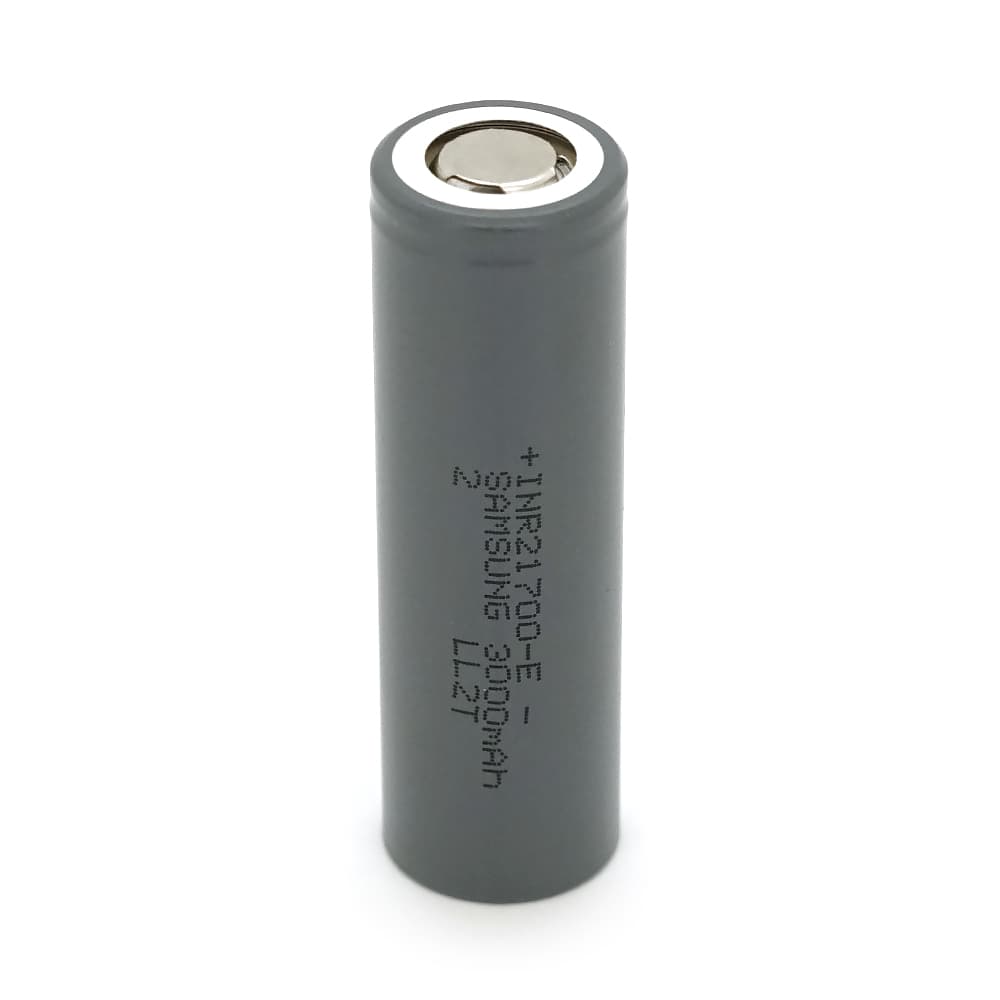 Акумулятор 21700 Li-Ion Samsung (For Tesla) INR21700E, 3000mAh-5C, 4.2/3.7/2.5V, Gray, 2 шт. в упаковці, ціна за 1 шт