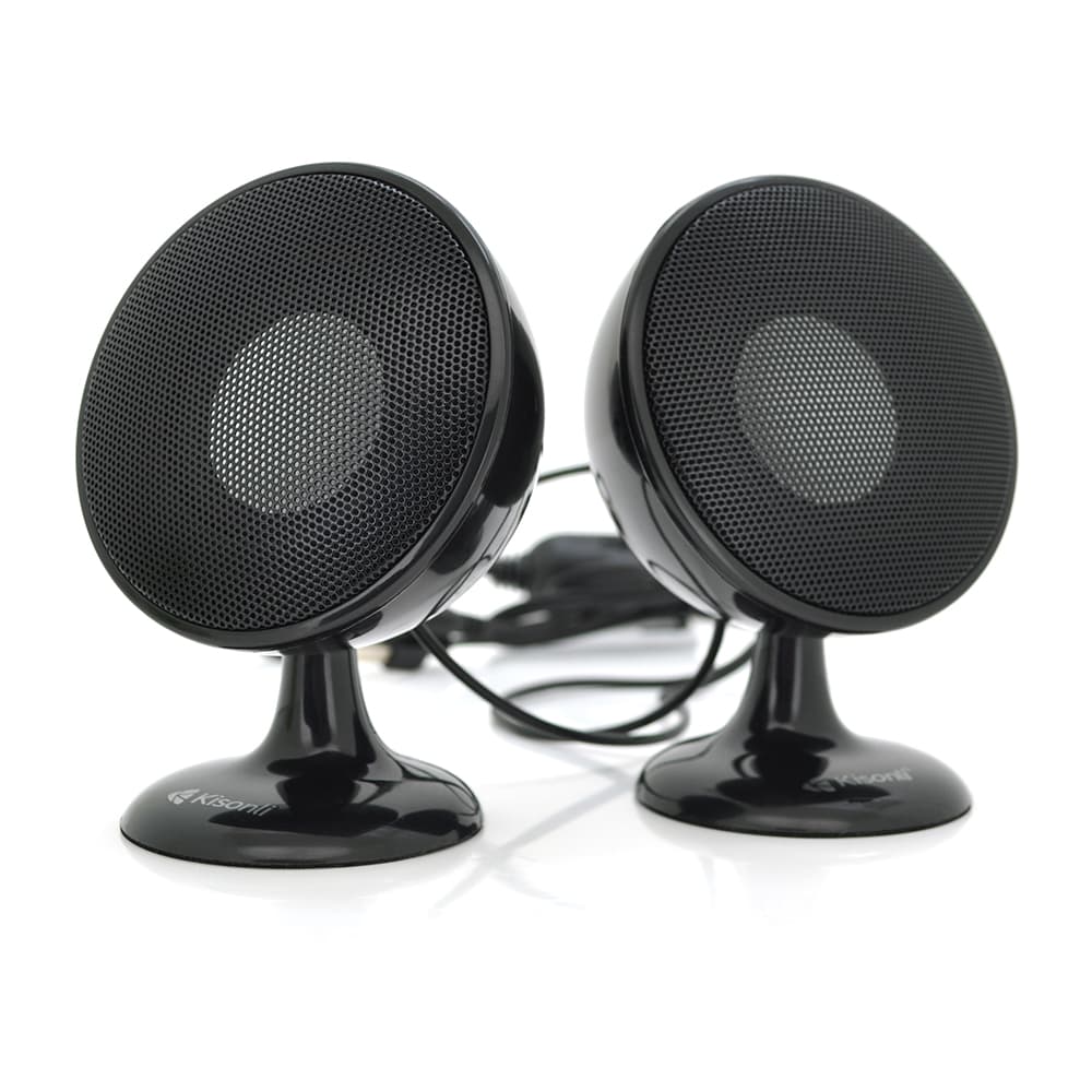 Колонки 2.0 Kisonli S-888 для ПК и ноутбука, USB + 3.5mm, 2x3W, 20Hz- 20KHz, Black, BOX, Q60