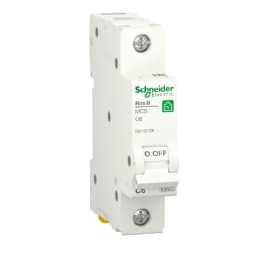 Автоматичний вимикач змінного струму Schneider RESI9 6А, 1P, крива, 6кА
