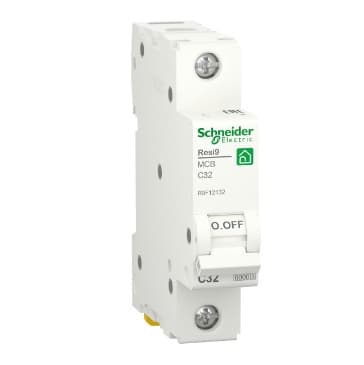 Автоматичний вимикач змінного струму Schneider RESI9 32А, 1P, крива, 6кА