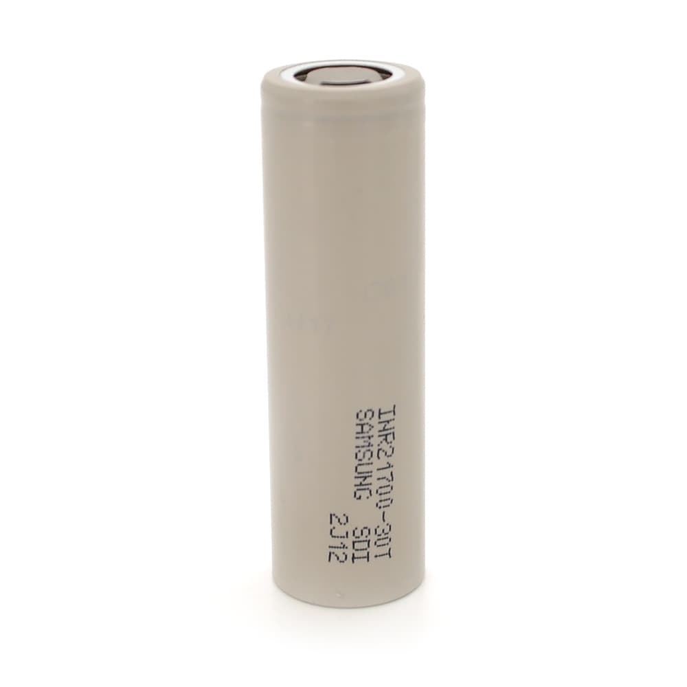 Акумулятор Li-Ion 21700 Samsung INR21700 (30T), 3000mAh, 7.2(14.4)A, 4.2/3.69/2.5V, Gray