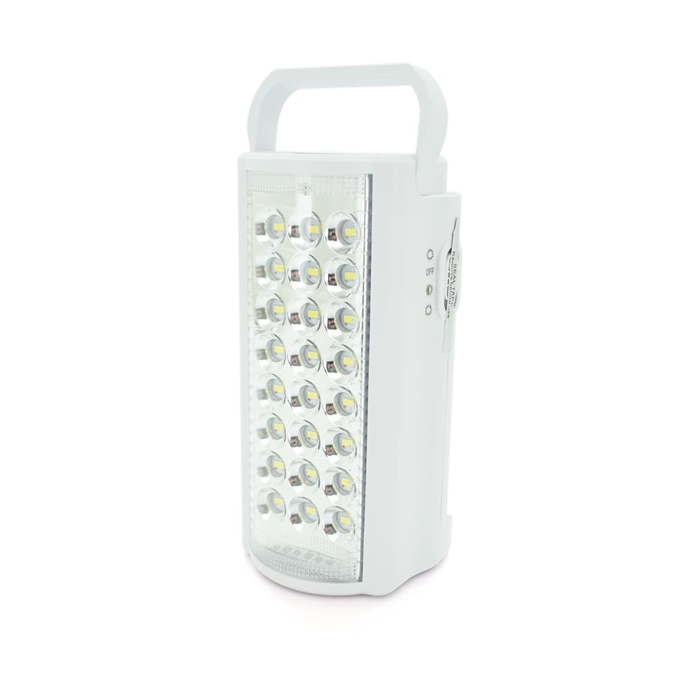 Ліхтар переносний ALMINA MX-2606L, 2 режими (16+8Led), вбудований аккум, корпус пластмас, кабель 220В, Mix color, Box