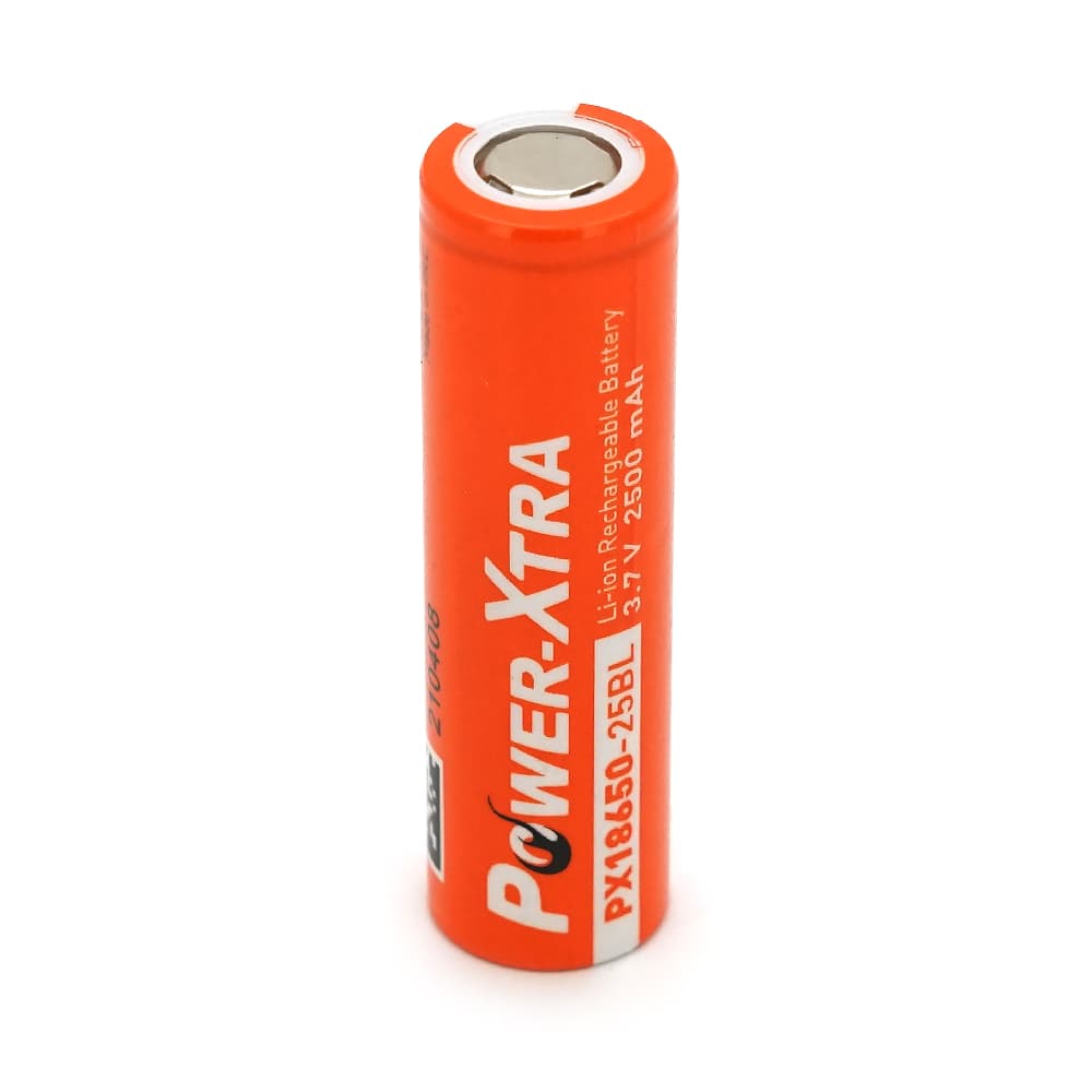 Акумулятор Li-ion Power-Xtra 18650 2500mAh 3.7V, Orange
