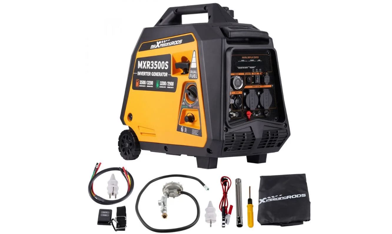 Генератор інверторний БЕНЗИН/ГАЗ MXR3500S (3,2 kW), однофазний, 220V, 50Hz, об'єм бака 4л, дистанційний запуск