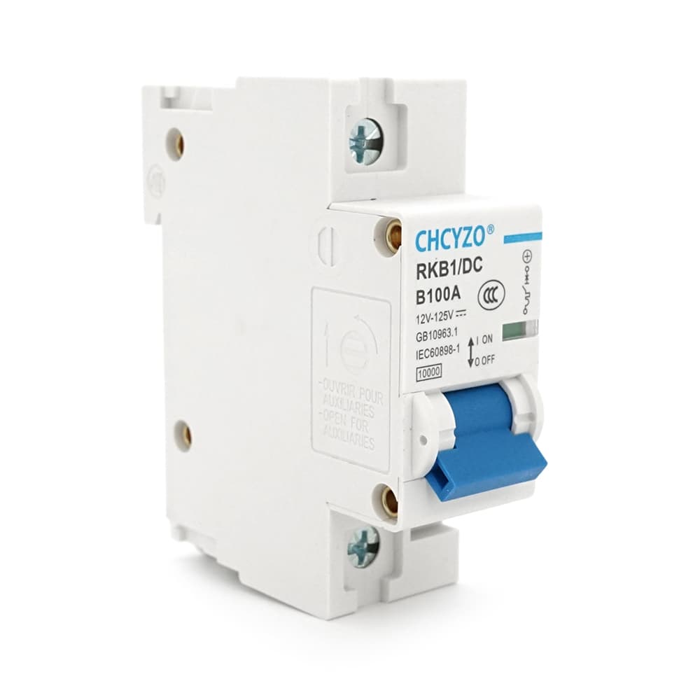 Автоматичний вимикач постійного струму CHCYZO RKB1/DC-B100, 1P, 100A, 12-125V