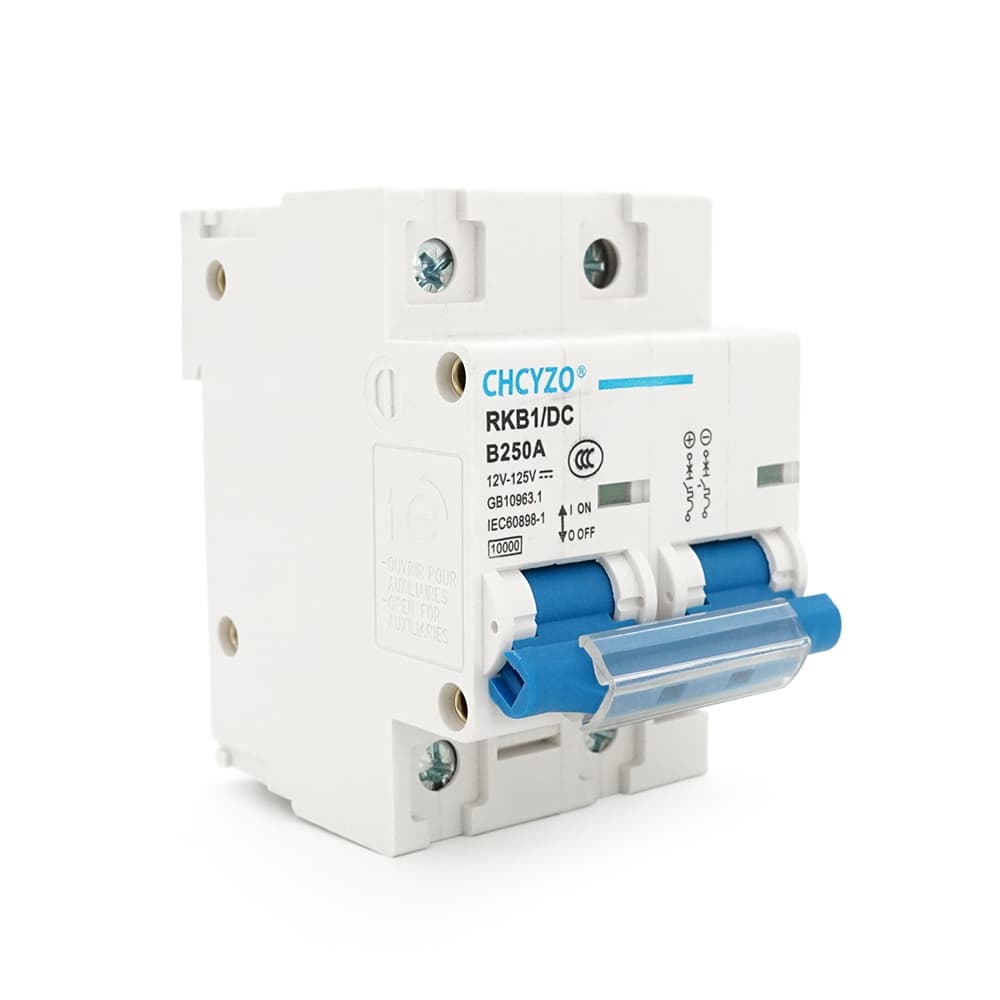 Автоматичний вимикач постійного струму CHCYZO RKB1/DC-B250, 2P, 250A, 12-125V