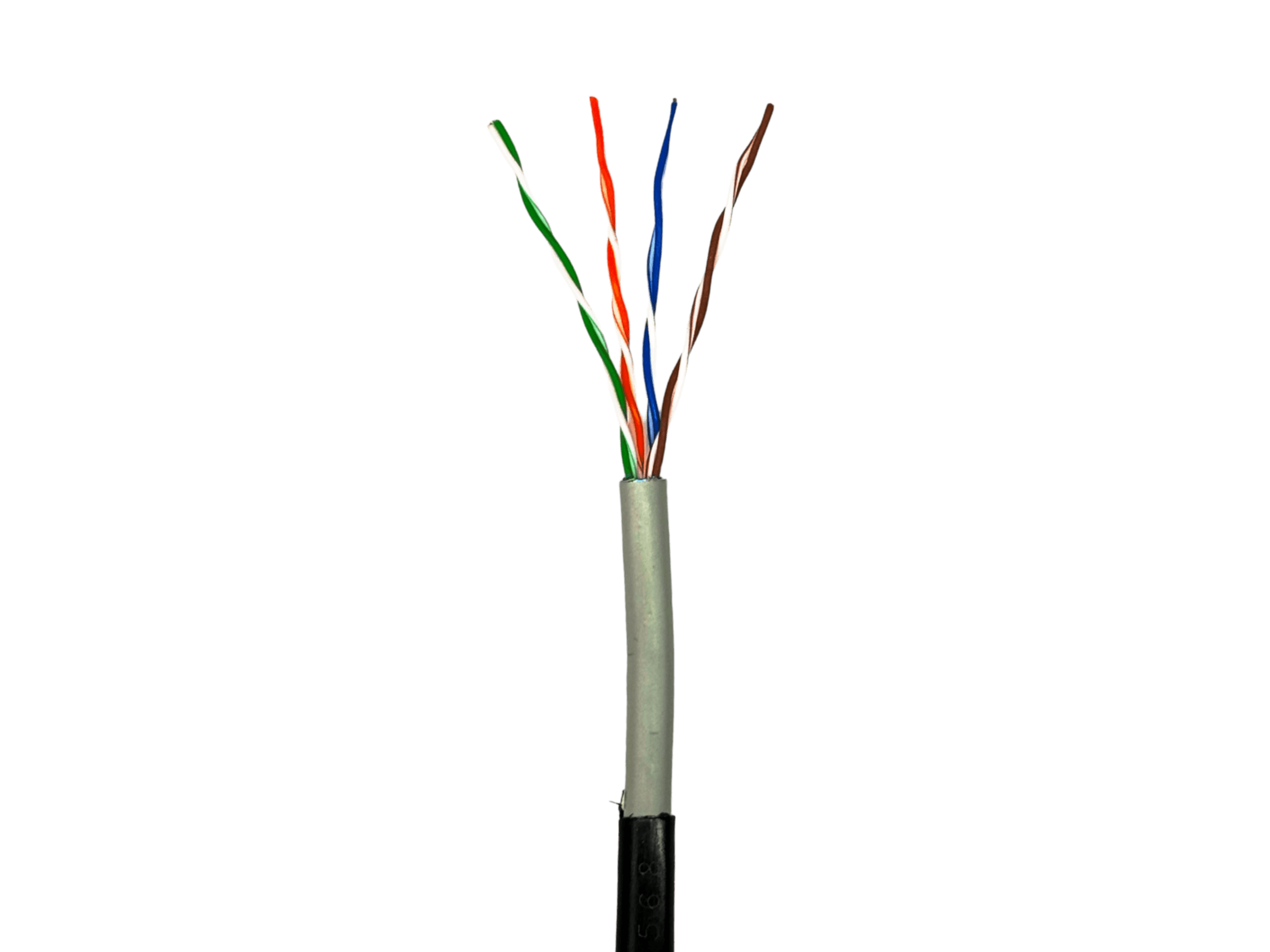 Кабель кручена пара GEAR UTP 4x2x0,51 Cat5E, CCA, PVC+PE, для зовнішніх робіт, чорний, 305m