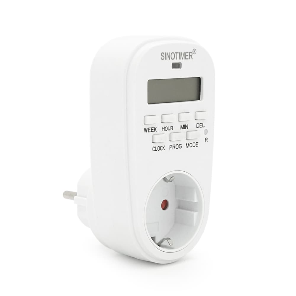 Розетка c цифровим тижневим таймером Sinotimer TM518, 16A, 3000W, 230V