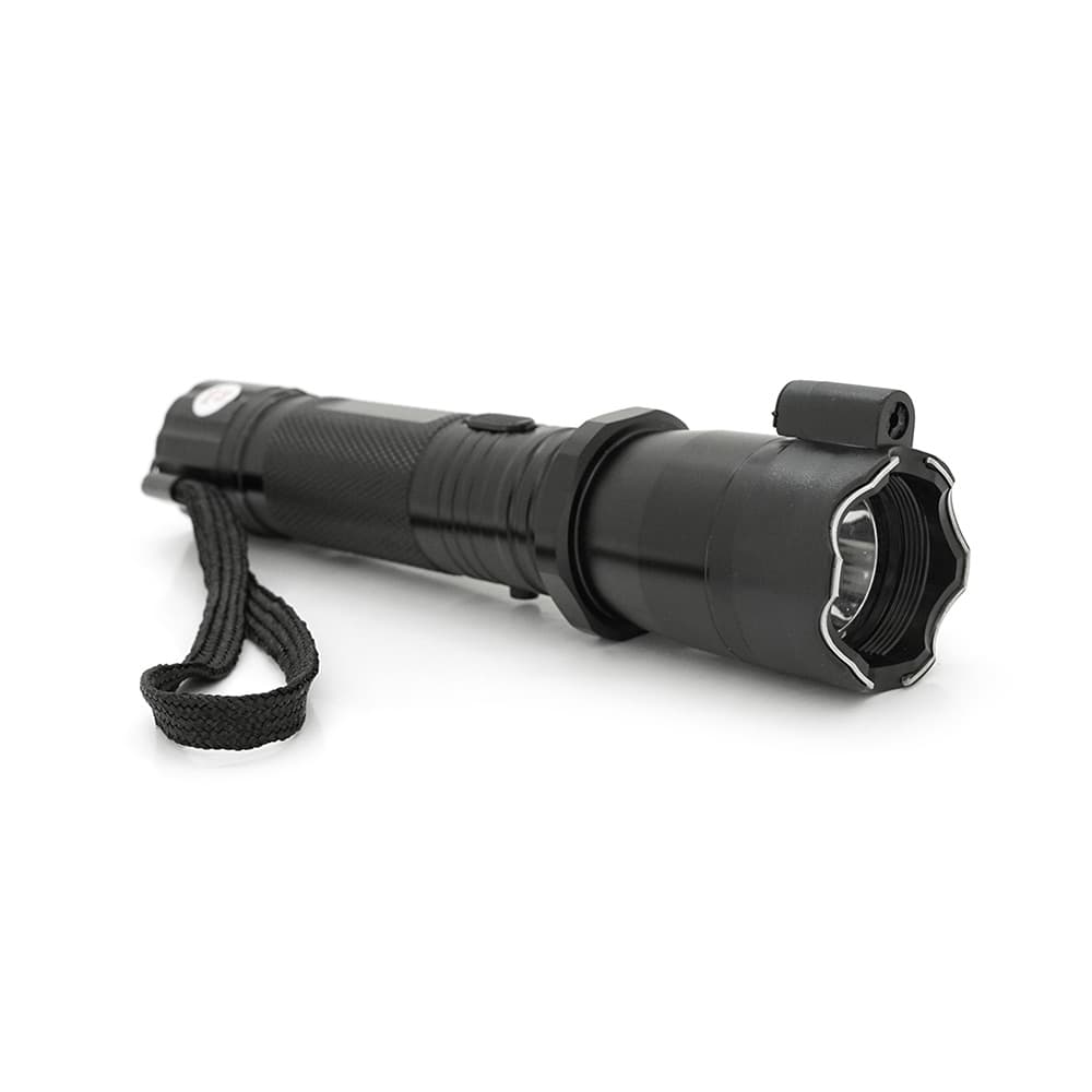 Ліхтар-відлякувач ручний BAILONG BL-288, 1LED, 1 режим + лазер, Li-ion вбудований, Black, IP44, кабель живлення, BOX