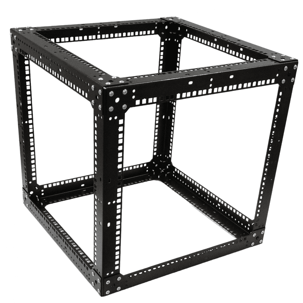 Стійка-кронштейн Cube 19" 9U 550х550х550 мм, посилена, чорна