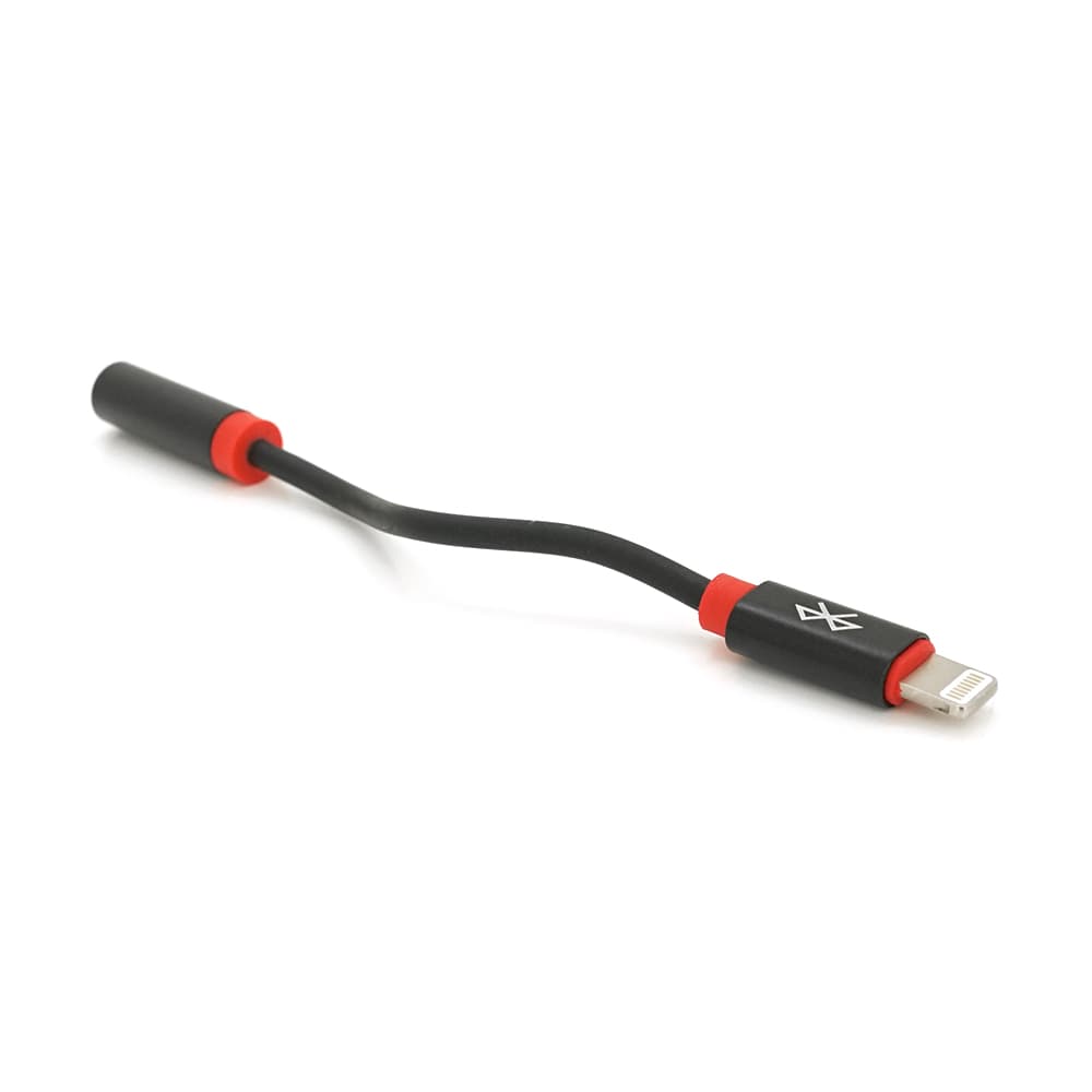 Кабель-перехідник KIN KY-202 Jack 3.5mm(F) => Lighting(M), 0.1м, Black, Box