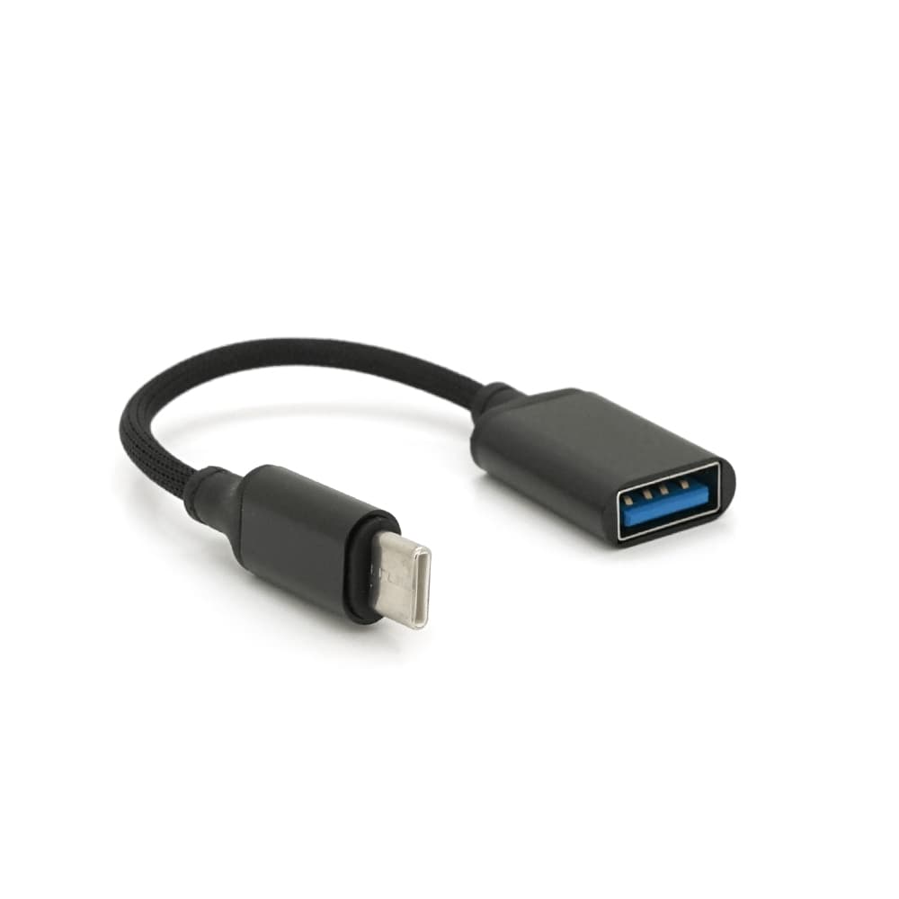 Перехідник KIN KY-242 USB2.0(AF) OTG - Type-C(M), 0.15m, Black, Box