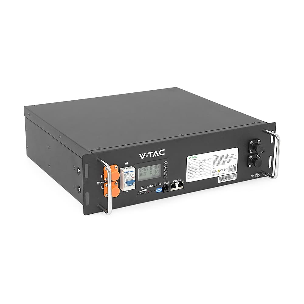 Акумуляторна батарея(рекова) V-TAC CEI-021 LiFePO4 5.12kWh 100Ач,(100/100A) 445*400*130,41kg