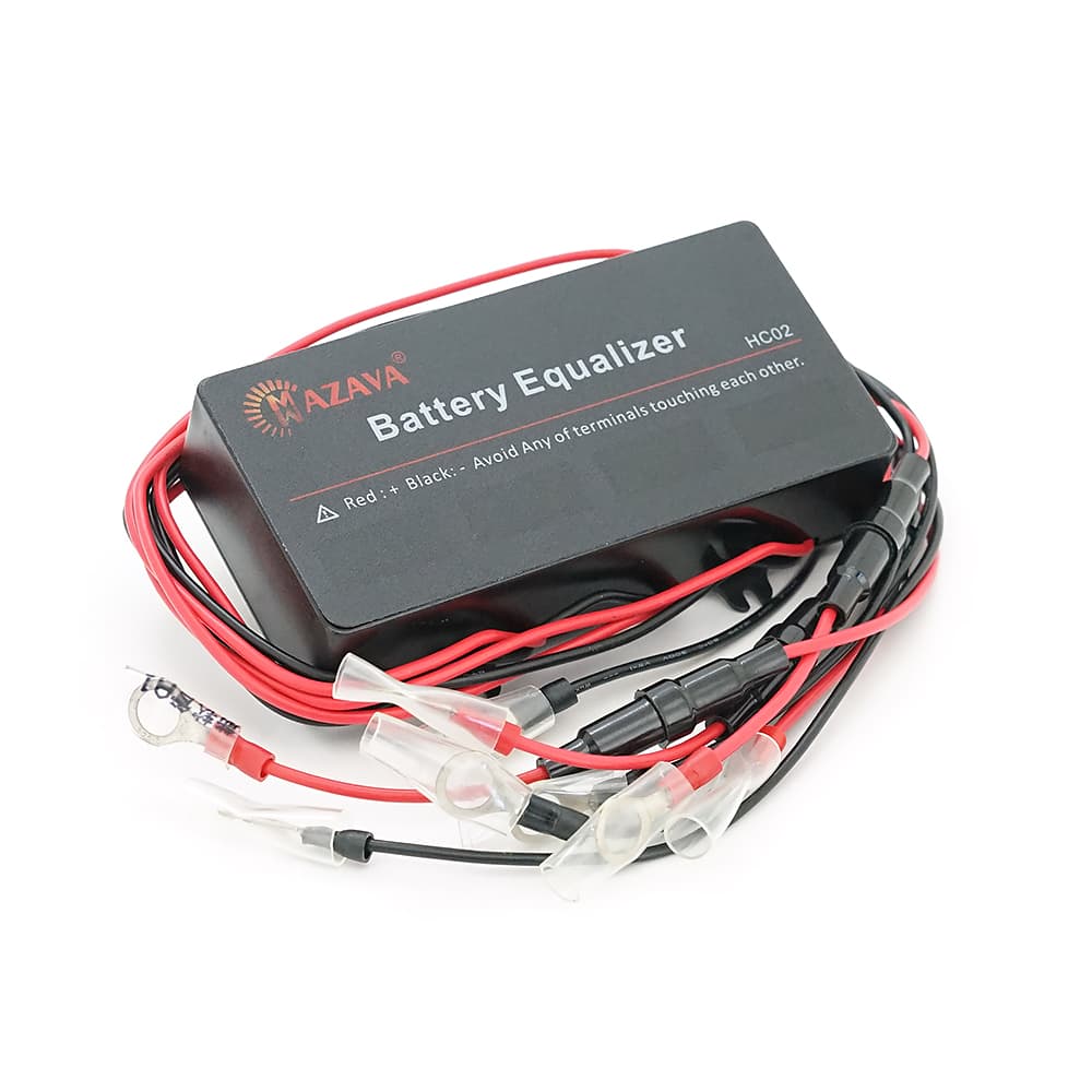 Балансир HC02 для акумуляторних батарей AGM, GEL, Li-ion, LiFePo4, 48V, 10A, 4S, LED індикація, 62x124x27mm