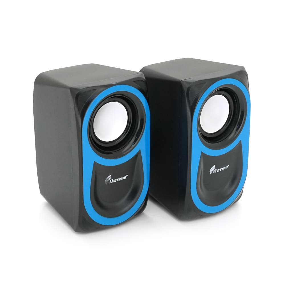 Колонки 2.0 Hotmai HN-88 USB+3.5mm, 2x3W, 20Hz-18KHz, з регулятором гучності, Blue/Red, BOX, Q24