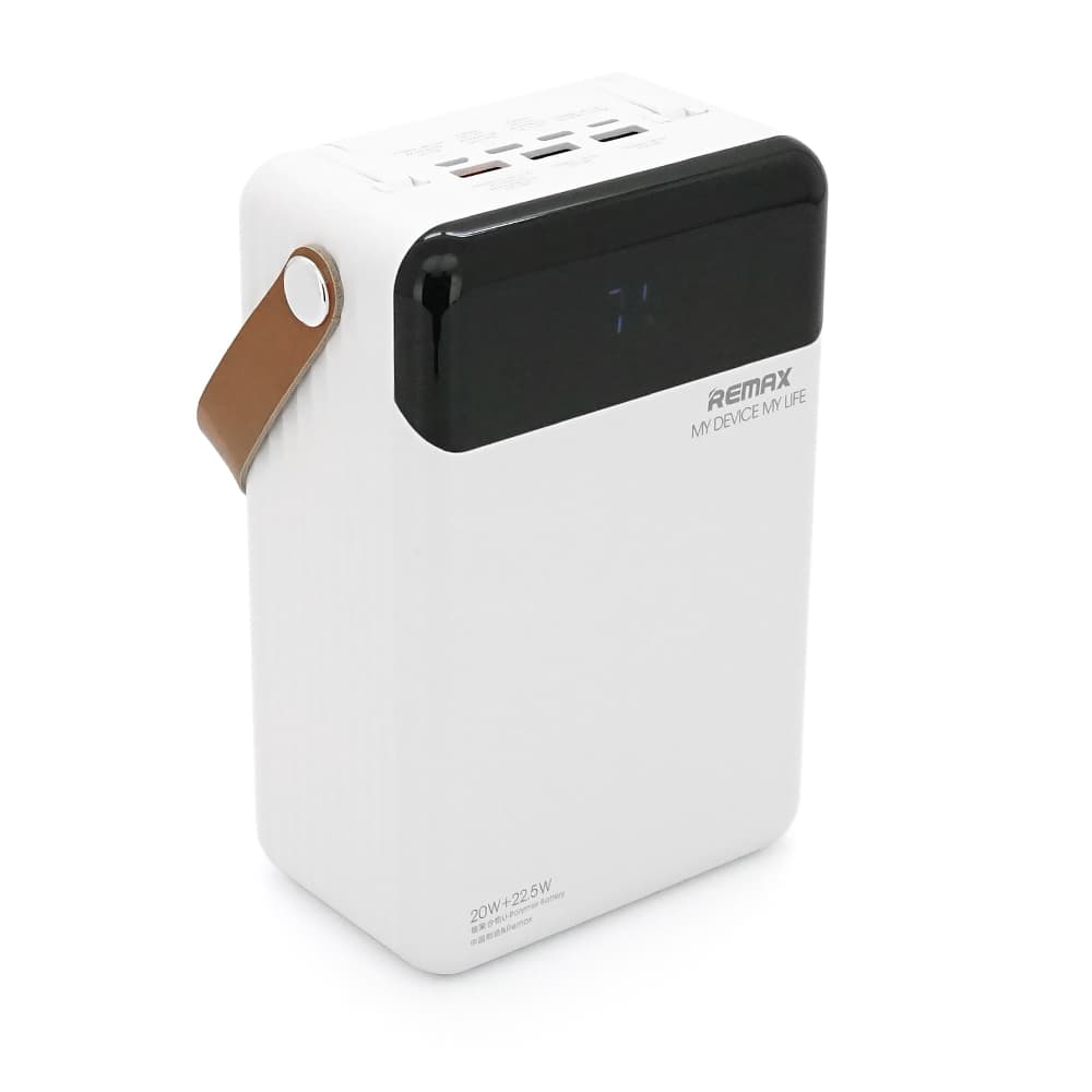 Power Bank Remax RPP-566 80000mAh, 3USB+Type-C+Lighting, 20W, Black, 1.74kg