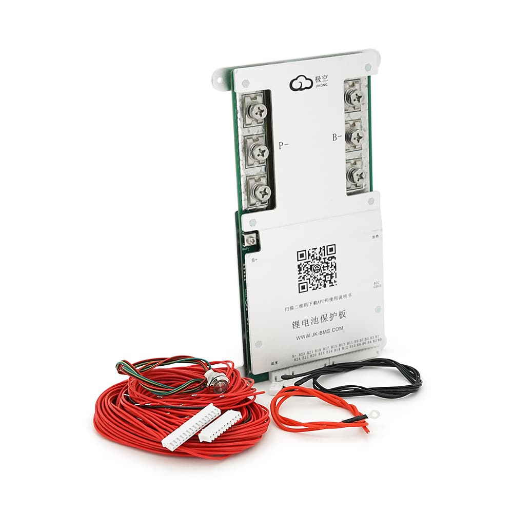 BMS плата JK-B2A24S30P Li-Ion/LiFePo4/LTO 8S-24S, 300A, CAN/RS485, 0.47mΩ, Bluetooth, Ballance 2A, підігрів + кнопка