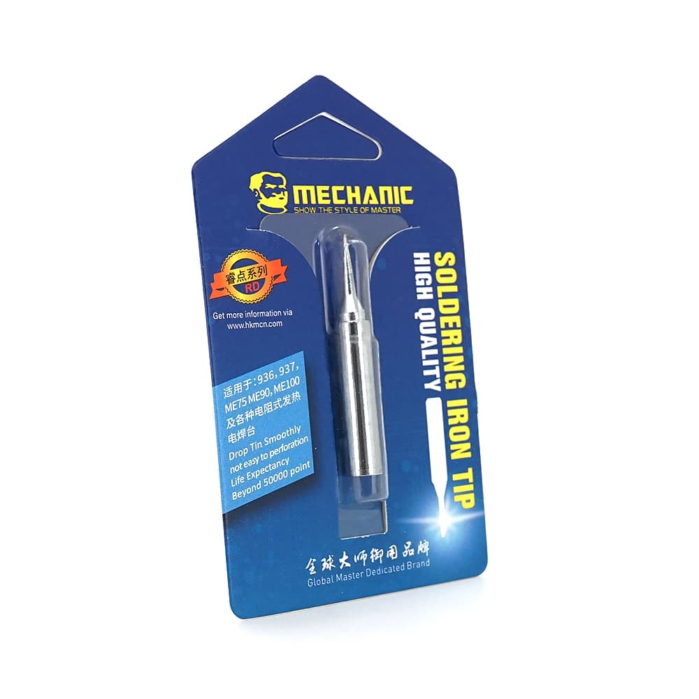 Жало для паяльника MECHANIC BW 900M-T-I 4*6,3mm, мідь, гальванічне покриття, висока теплопровідність, швидке нагрівання, широкий конус
