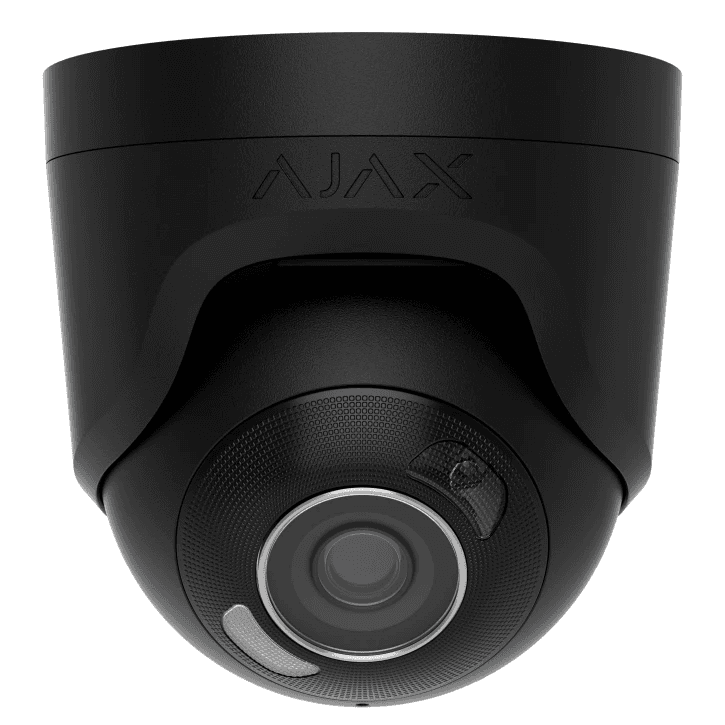 8 Mp IP охоронна відеокамера з гібридним підсвічуванням Ajax TurretCam HL (8 Mp/2.8 mm) Black