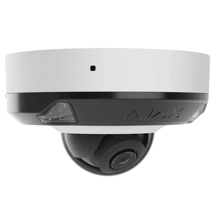 8 Mp IP охоронна відеокамера з гібридним підсвічуванням Ajax DomeCam Mini HL (8 Mp/2.8 mm) White