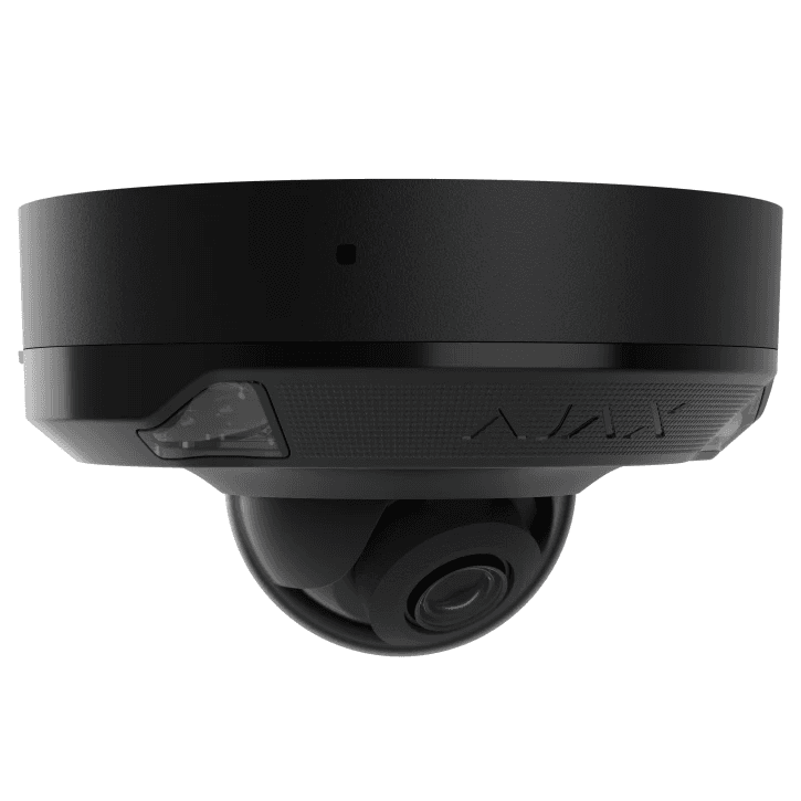 8 Mp IP охоронна відеокамера з гібридним підсвічуванням Ajax DomeCam Mini HL (8 Mp/4 mm) Black