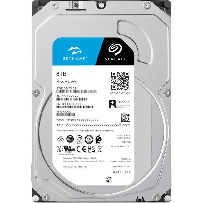 Жорсткий диск 3.5" ST6000VX009, 6 ТБ, SATA III, 5400 об, 100*25*145 мм