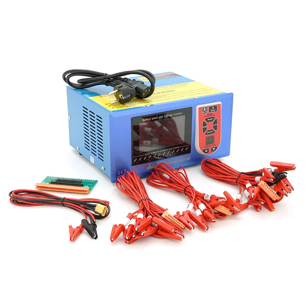 Балансир пасивний Sunkko E1024 24S Lifepo4, Li-ion 2–24S, 10A, індикатор LCD, вирівнювання напруги/балансування, Box