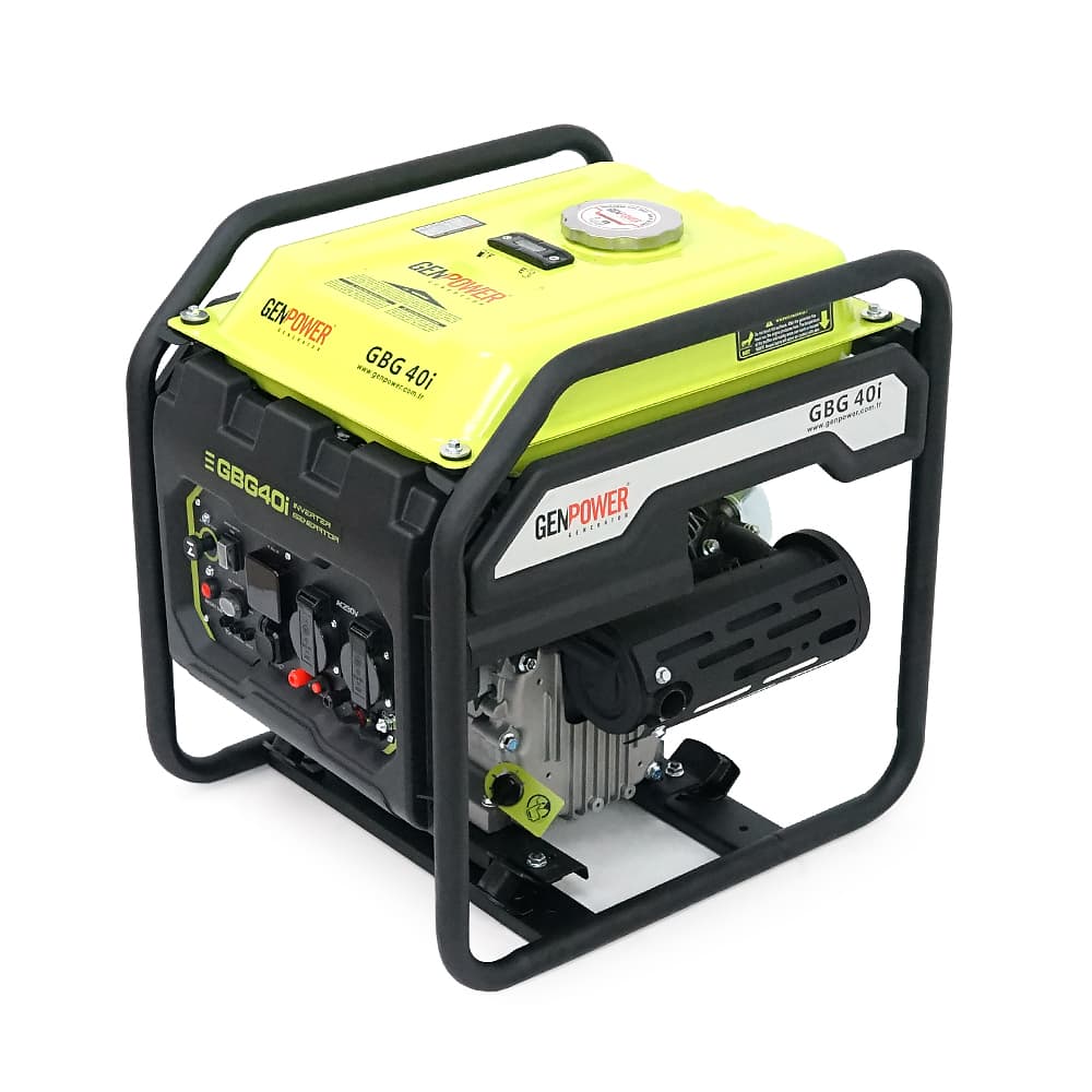 Генератор інверторний Бензиновий Genpower GBG 40I 3.2kW (4kVA), однофазний, 230V, 50Hz, DC12V. об'єм 15.0л. АКБ у комплект не входить, 530*440*540mm.