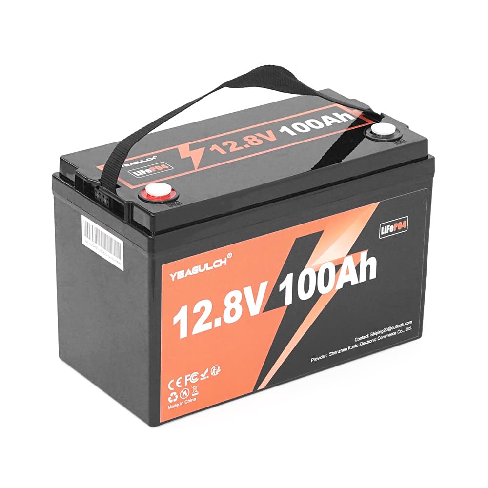 Акумуляторна батарея YEAGULCH LiFePO4 12,8V 100Ah 1280Wh, BMS-100A, ( 325 x 165 x 215) , M8, 10kg Q1