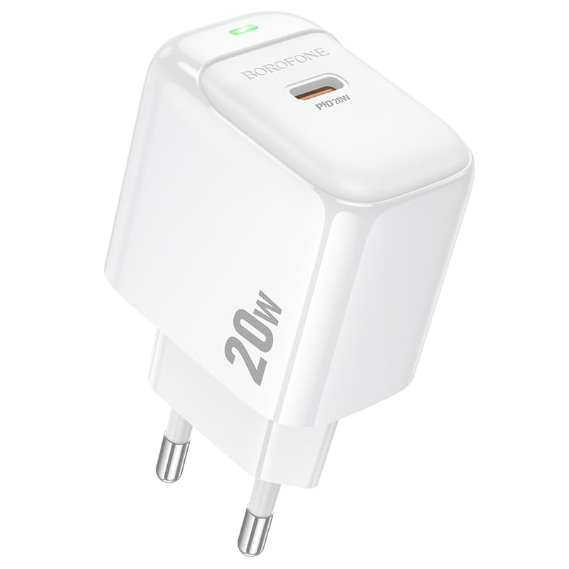 СЗУ BOROFONE BAS43A, 1xUSB-C, PD20W, White, OEM