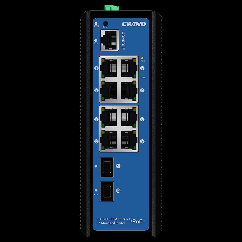 Ewind EW-PIS2710M-8FE Комутатор 10 портів керований