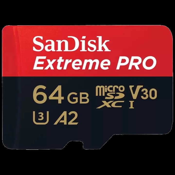 SanDisk microSD 64GB C10 UHS-I U3 Extreme Pro V30 + SD Карта пам'яті