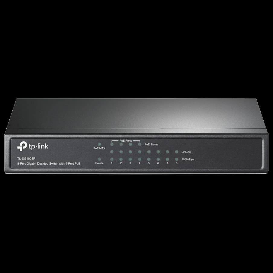 TP-LINK TL-SG1008P 8xGE (4xPoE) 65.2Вт Комутатор 8 портів некерований