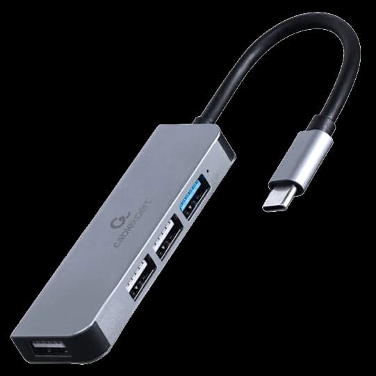Cablexpert UHB-CM-U3P1U2P3-01USB-С 1 х USB 3.1 Gen1 (5 Gbps), 3 х USB 2.0 USB-концентратор