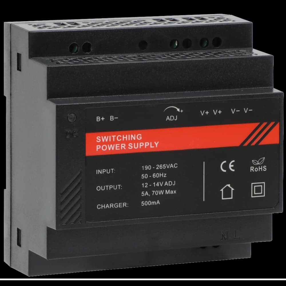 DR12060-02B 12V/5A Блок живлення на DIN рейку