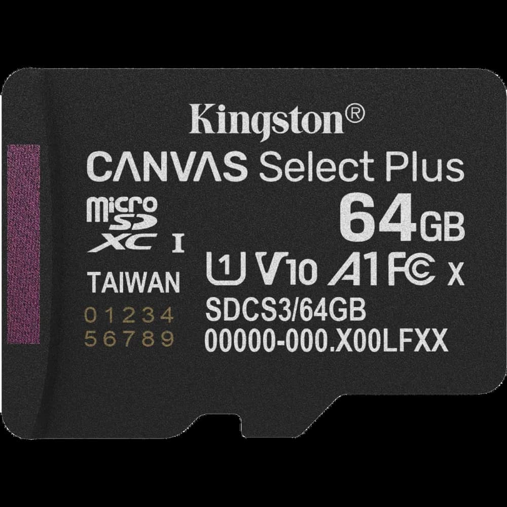 Kingston microSD64GB C10 UHS-I A1 V10 R100MB/s Карта пам'яті