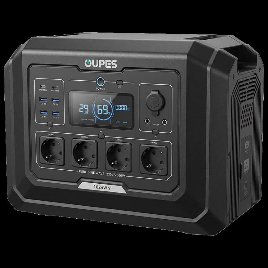 OUPES Mega 1 S1 2000Вт 1024Вт•г Портативна зарядна станція