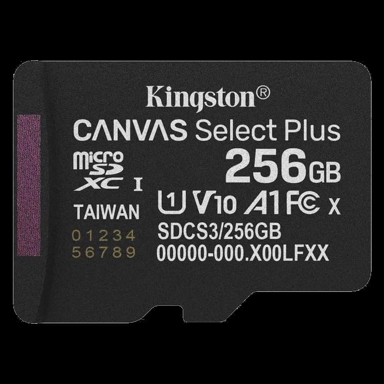 Kingston microSD 256GB C10 UHS-I A1 V10 R150MB/s Карта пам'яті