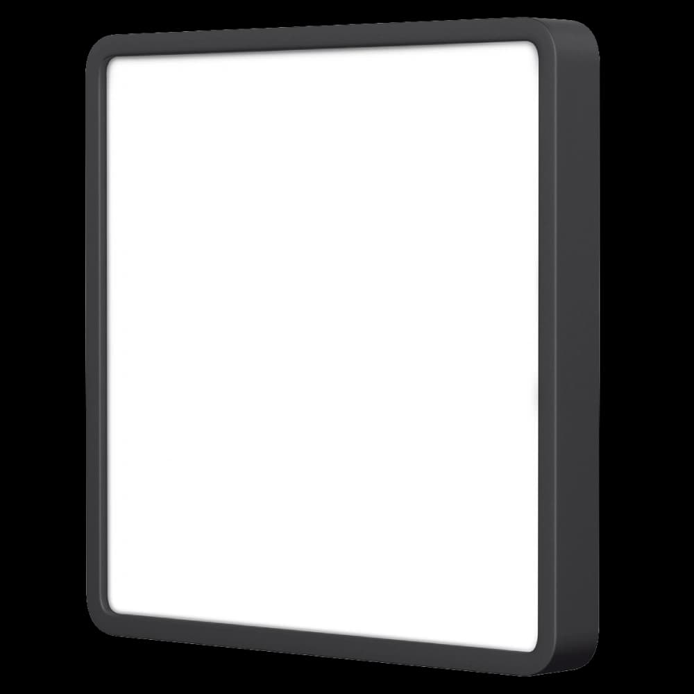 VIDEX 24W 5000K 220V LED світильник накладний квадрат Black