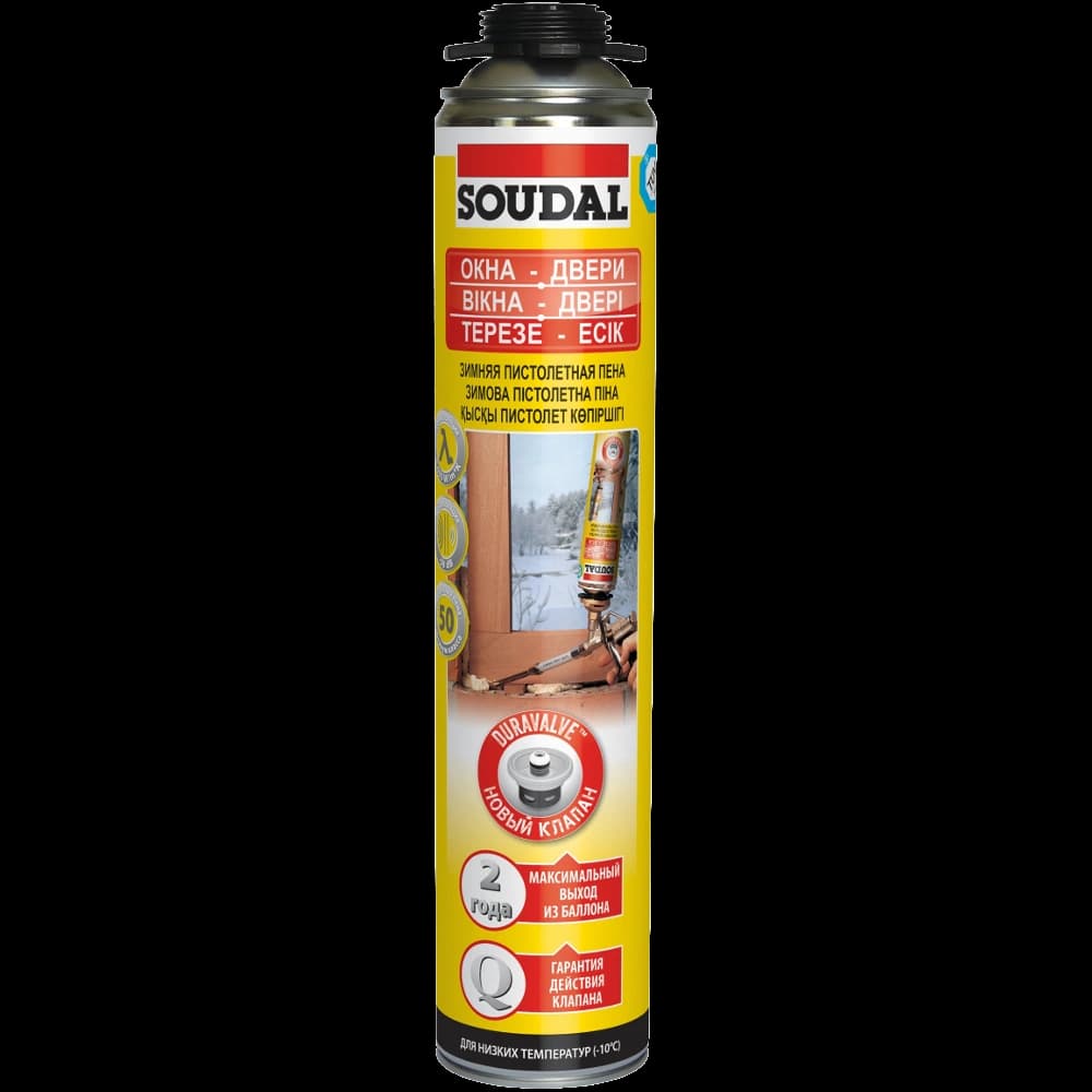 SOUDAL Піна монтажна пістолет зимова 750мл