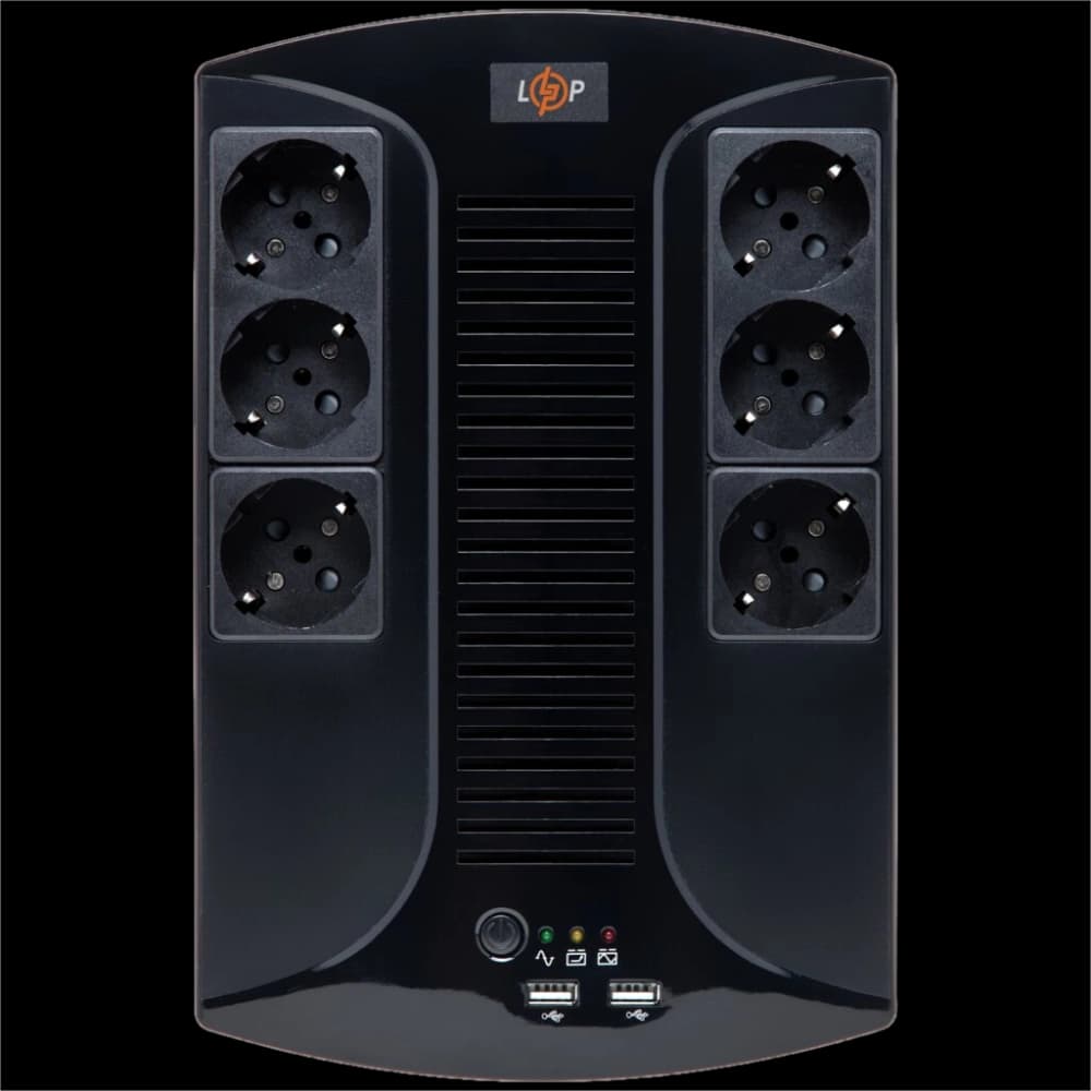 LOGICPOWER 650VA-6PS (455Вт) Джерело безперебійного живлення