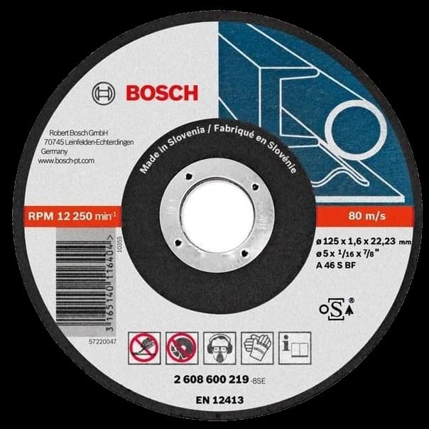 Bosch 125 x 1.6 мм (2608600219) Відрізний круг для металу